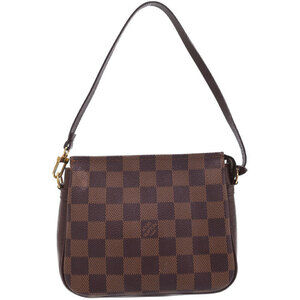 Louis Vuitton Damier Ebene Brown Truth Makeup Accessory Clutch Bag